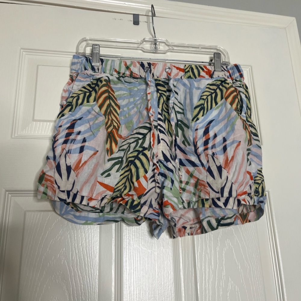 Bahari Multicolor Tropical Print Women Shorts